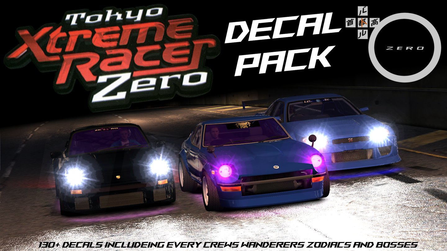 Tokyo Xtreme Racer Zero Decal Pack (Replace + Addon)