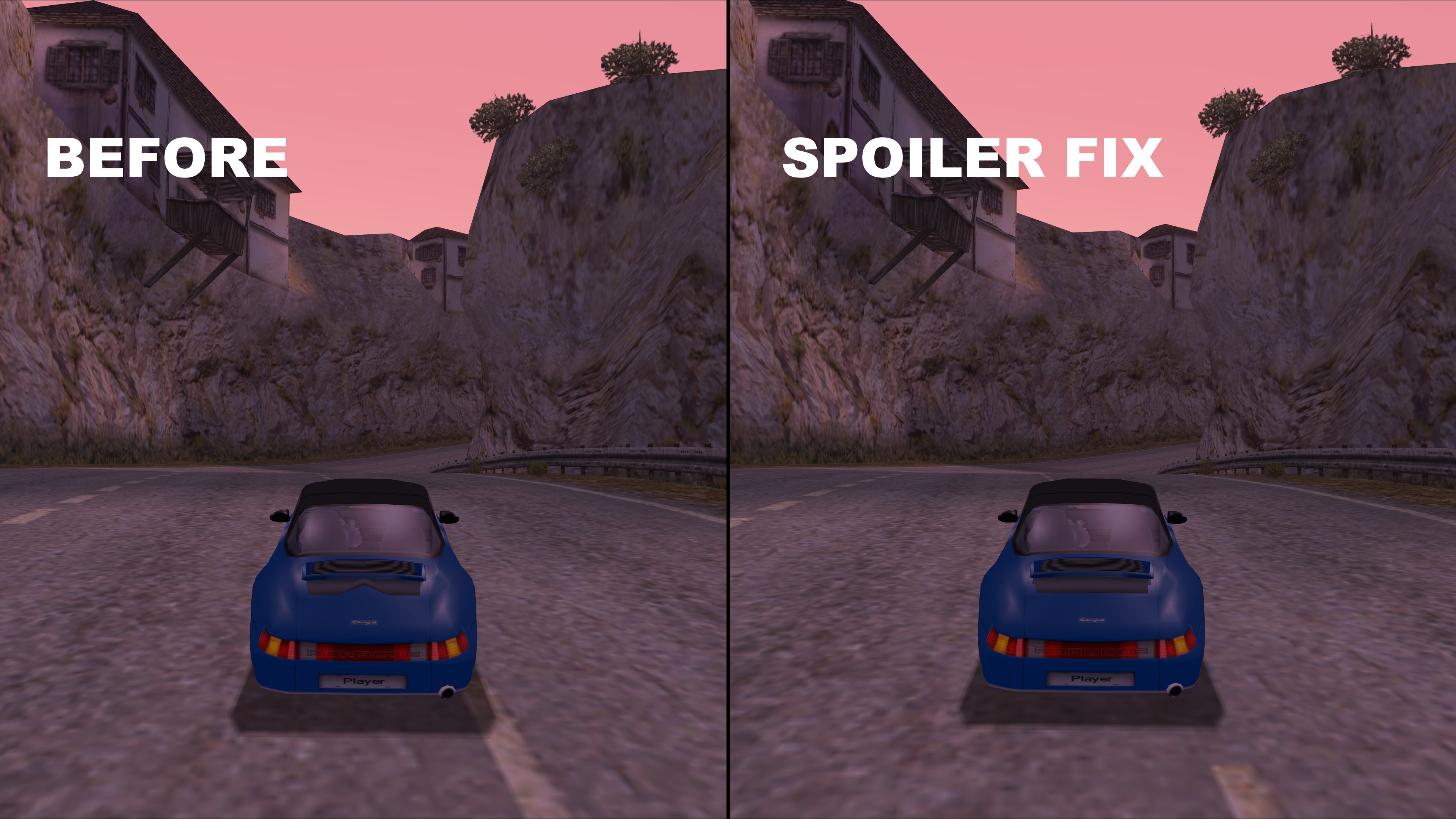 Rear spoiler fix - Verok's patch (964,993,996)