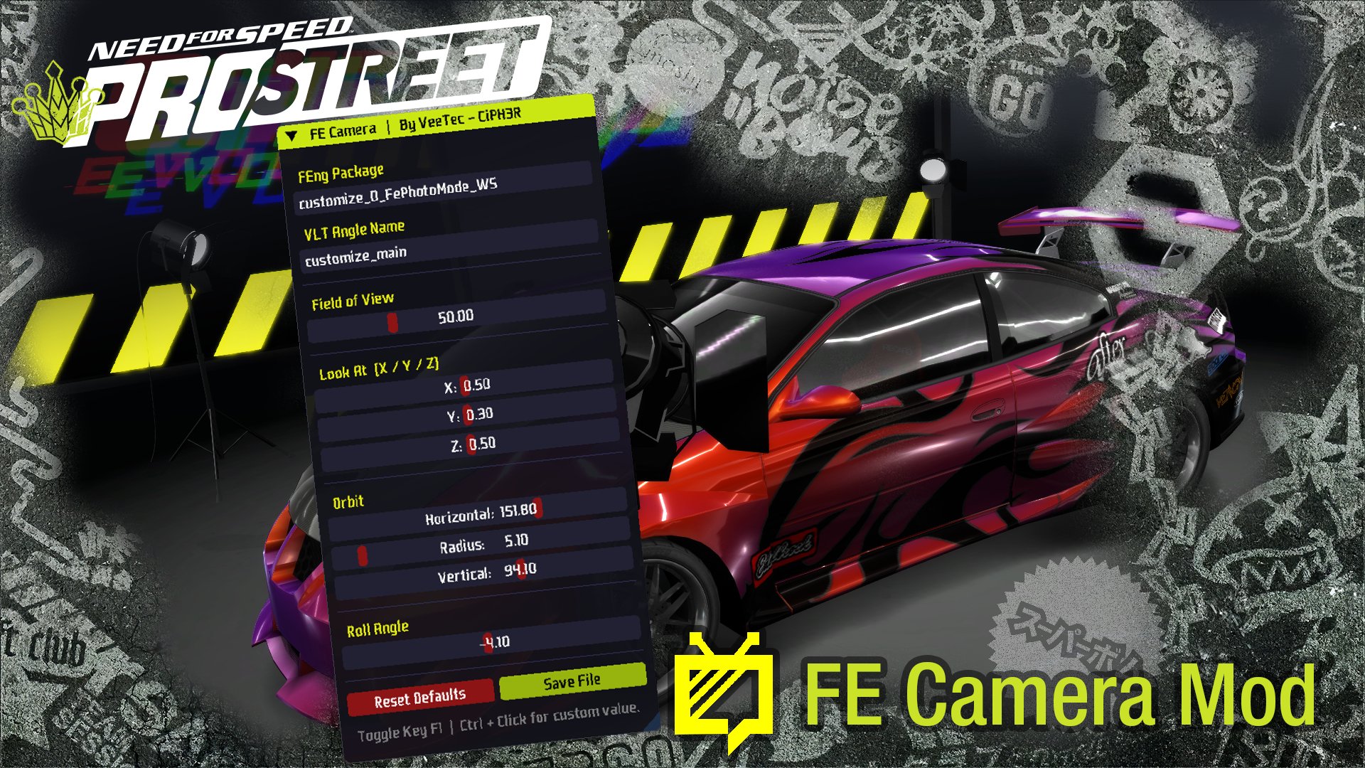 NFS ProStreet FE Camera Mod