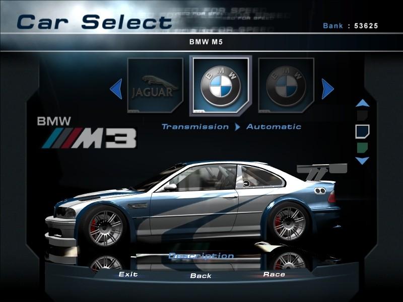 BMW Most Wanted M3 GTR