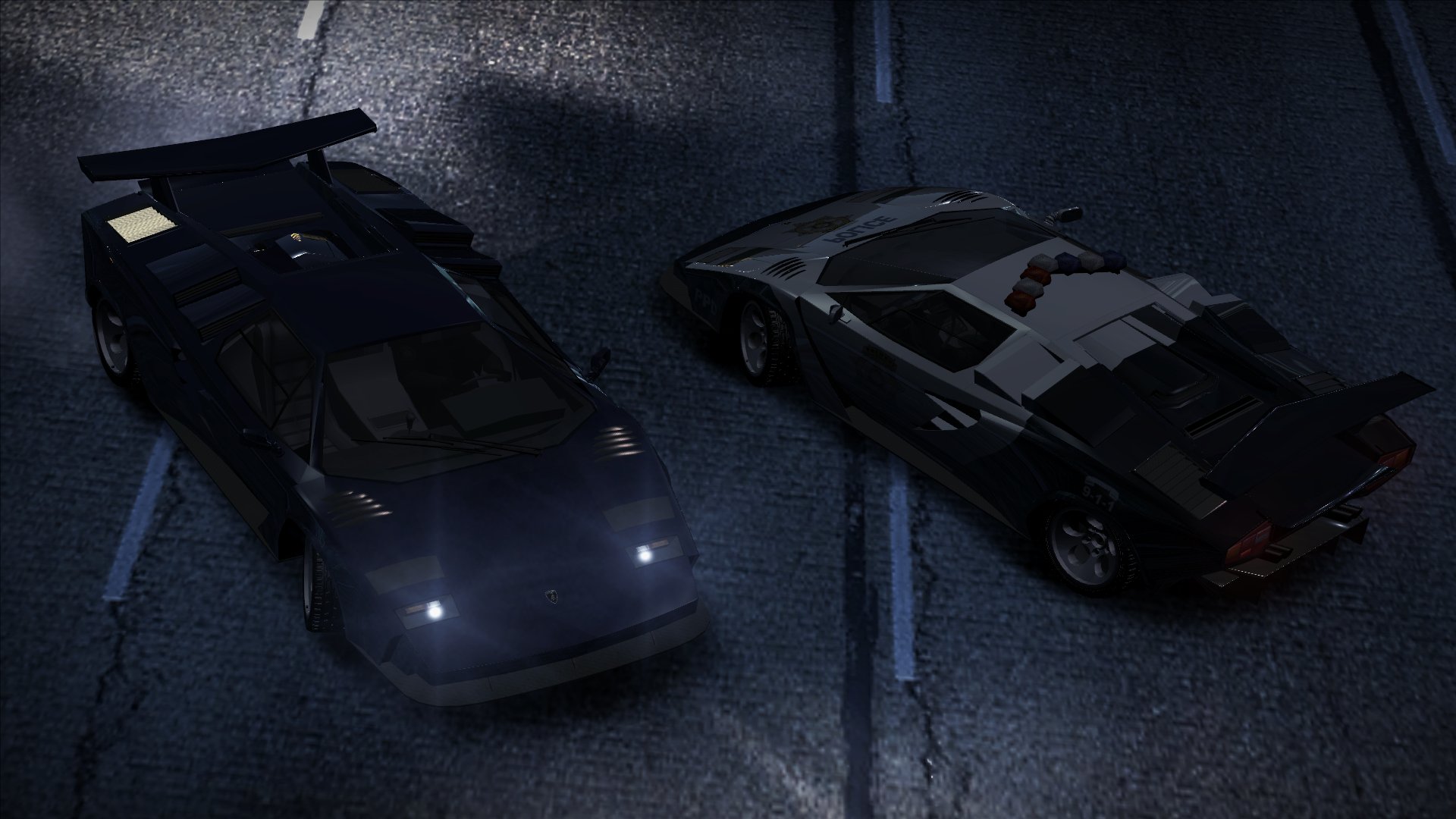 Cop/Police Lamborghini Countach 5000QV COPCTACH (ADDON)