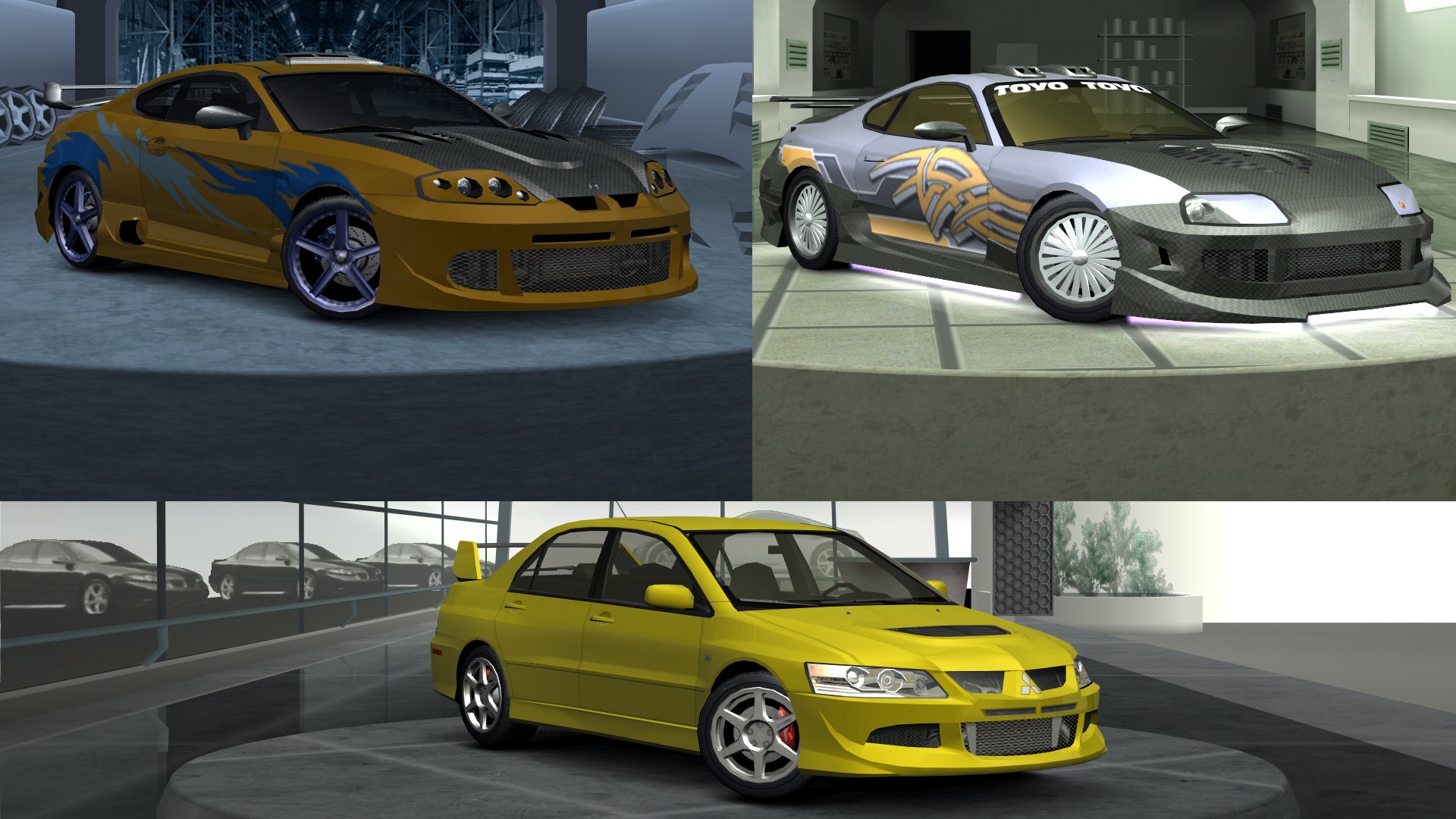 NFS Underground 2 Beta Garages Pack
