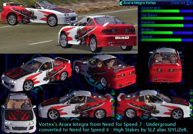 Acura Integra Type-R Spyder (Vortex-NFS7)