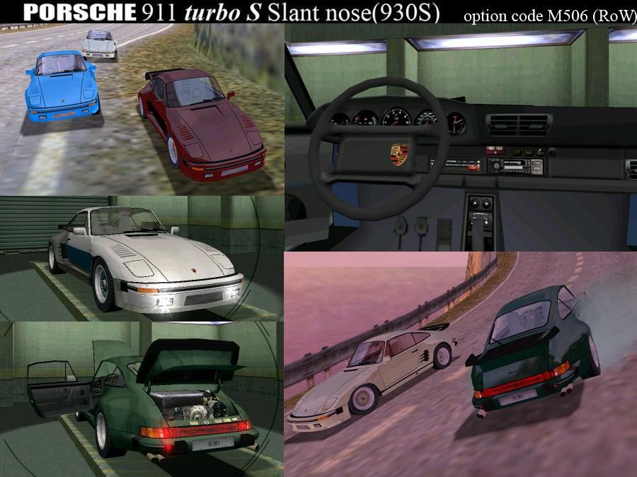 1987-1989 Porsche 911 Turbo S Slant nose (930S) option code M506 (RoW)