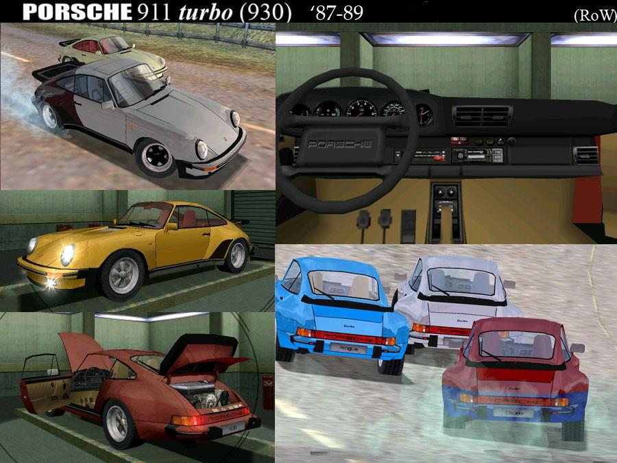 1987-1989 Porsche 911 Turbo 3.3 (930) (RoW)
