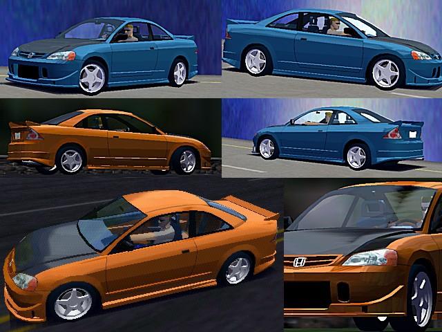2002 Honda Civic Coupe Buddy Club kit