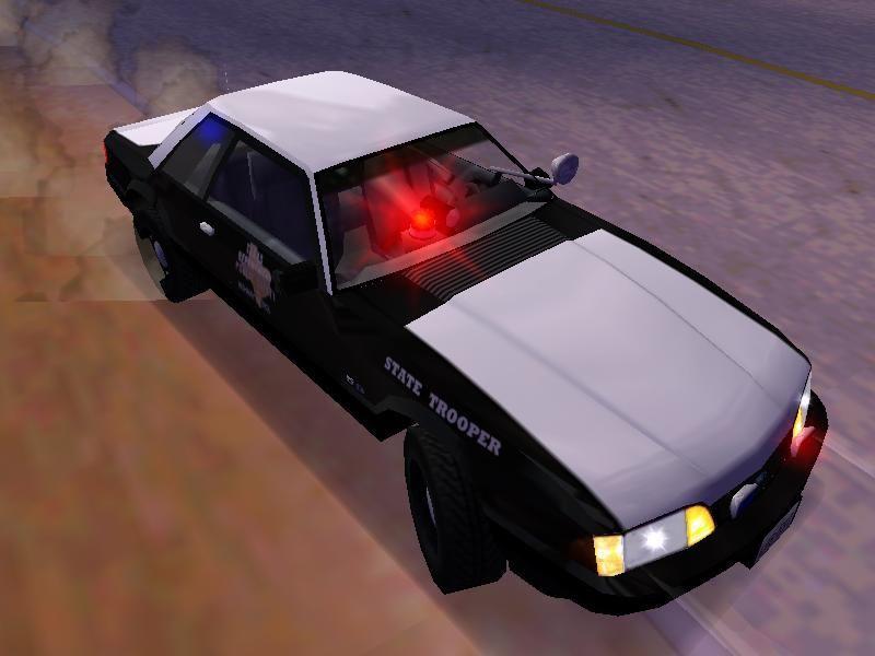 1987/1993 Ford Mustang SSP slicktop 'Texas DPS'