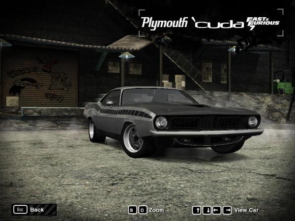 1970 Plymouth 'Cuda AAR Toretto Fast & Furious 7