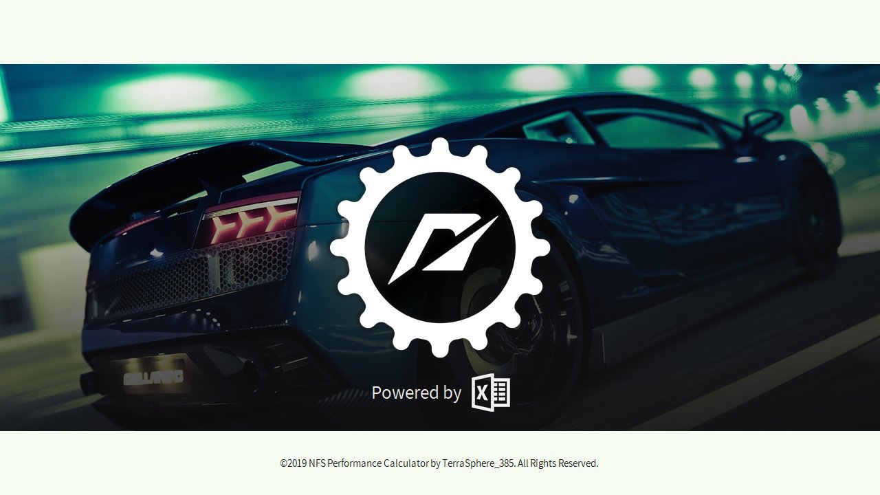 NFS Performance Calculator - v0.9.04 / Build 25 (for MW/Carbon/World)