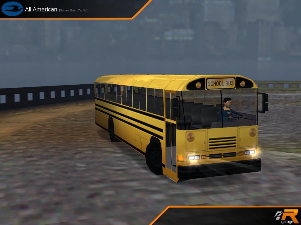 Blue Bird All American School Bus [Traffic]