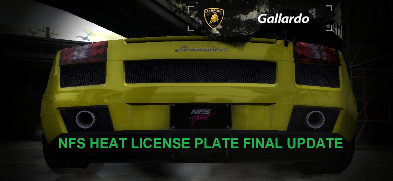 Simple NFS Heat license plate for NFSMW