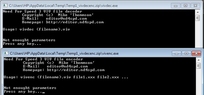 VIV file decoder/encoder