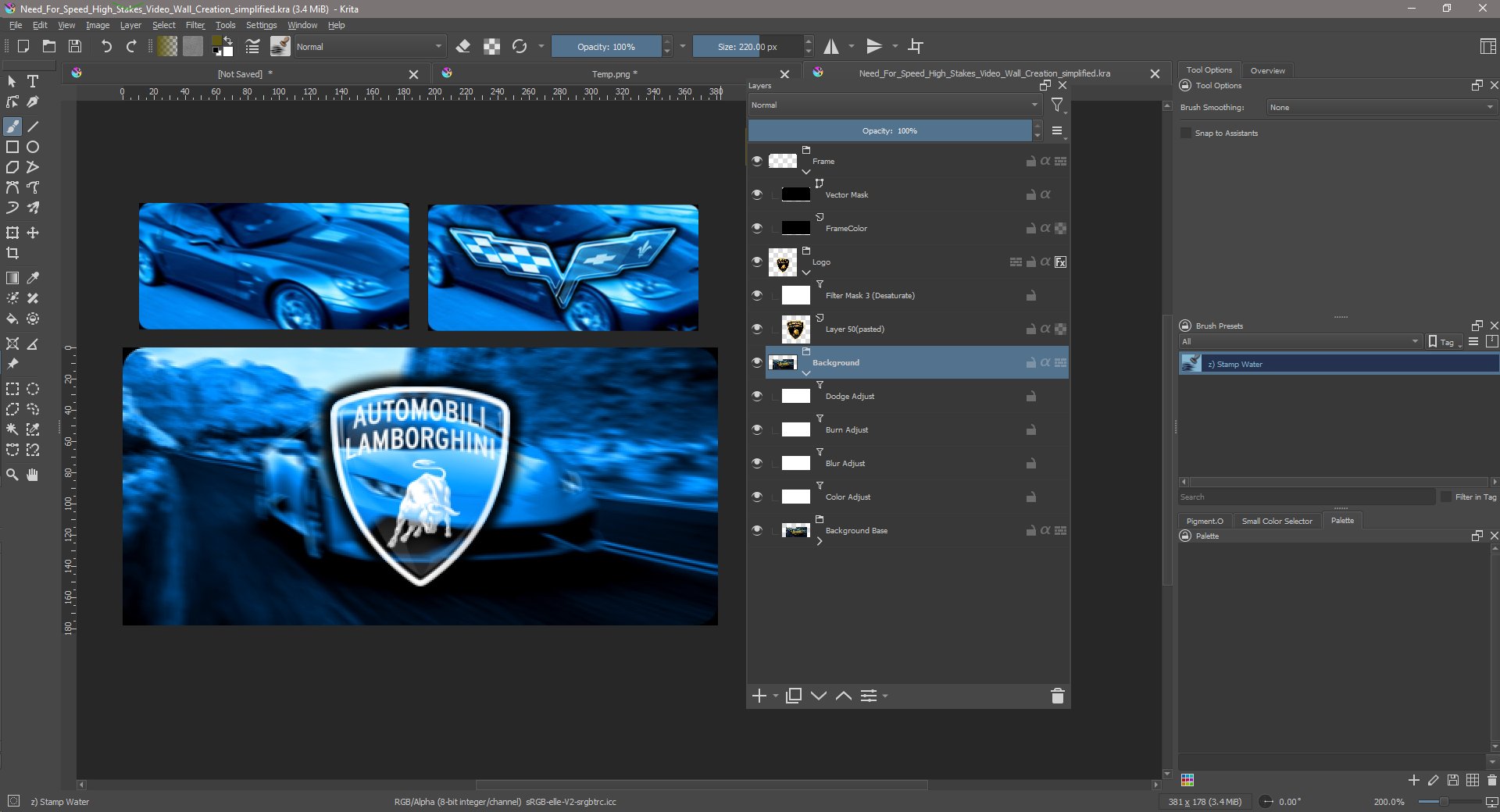 Video Wall Krita File