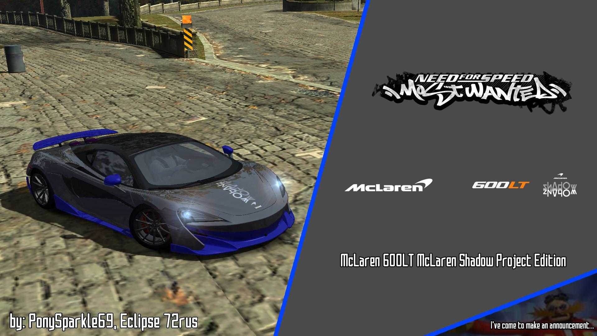 2019 McLaren 600LT McLaren Shadow Project Edition (Add-on) (Unlimiter v4 Supported)