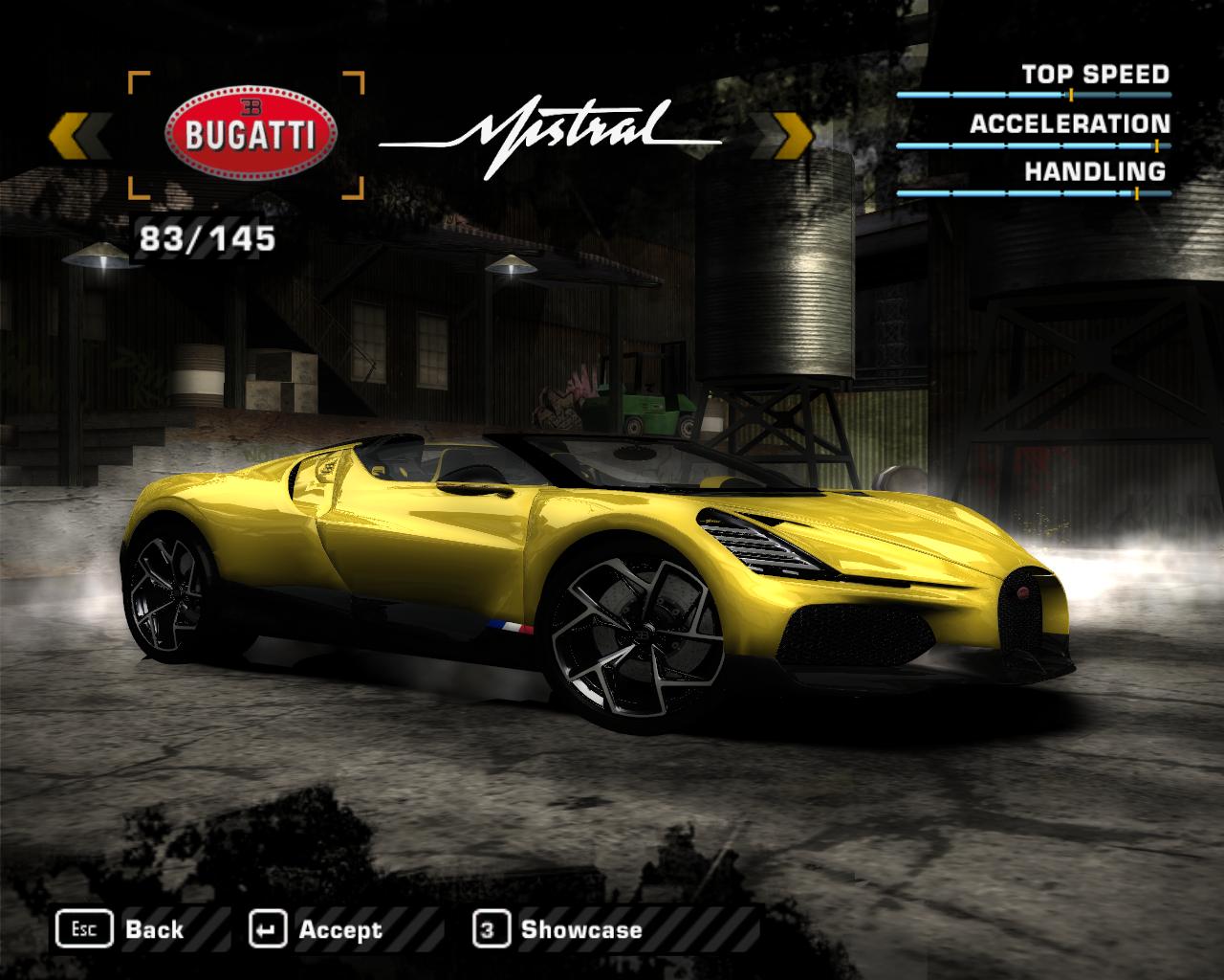 2023 Bugatti W16 Mistral Add-on