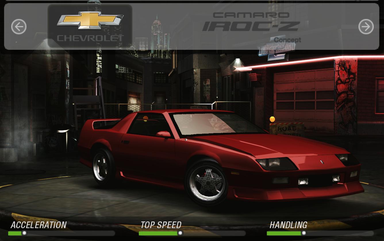 Chevrolet Camaro Iroc-Z Concept '88