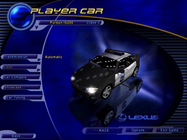 Lexus IS 200 Pursuit Car