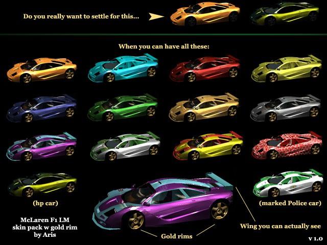 F1 LM fancy skin pack