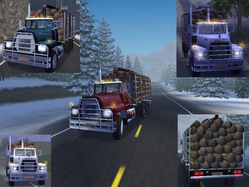 Mack timber truck