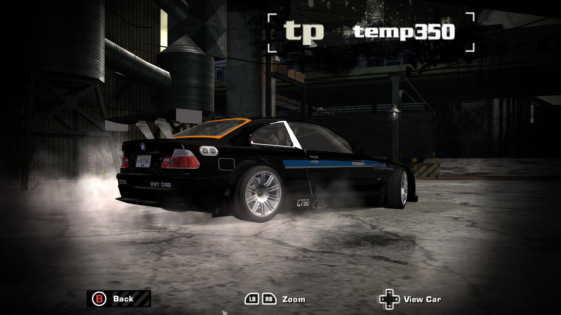 BMW M3 GTR Pursuit vehicle