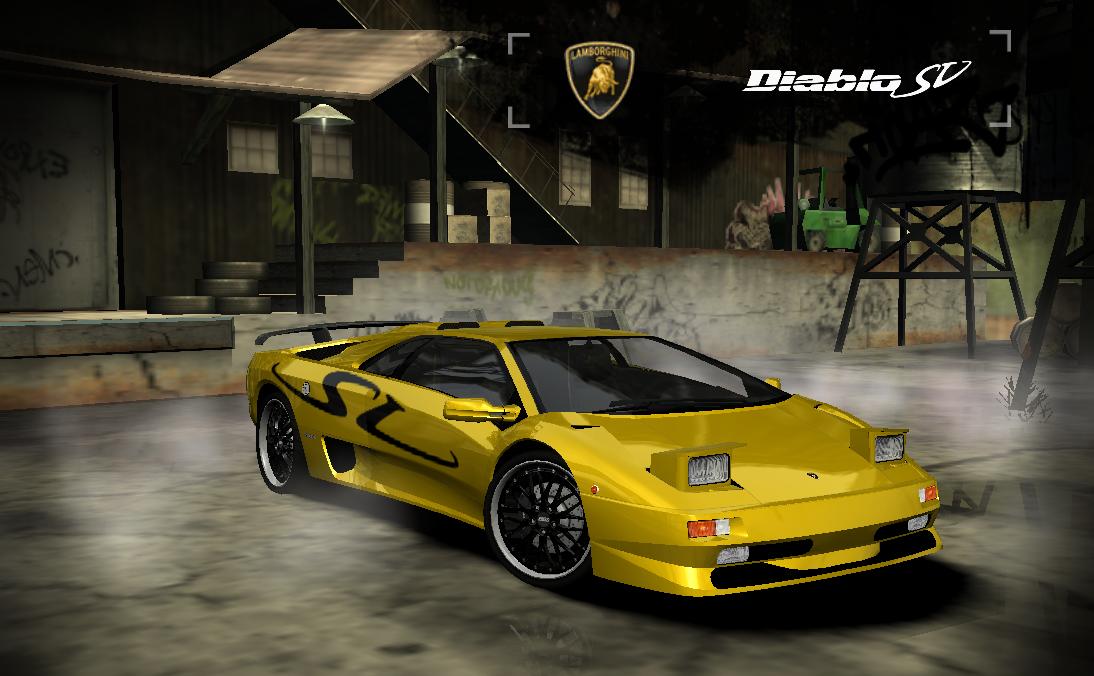 SV vinyl for the Lamborghini Diablo SV (Colorable)
