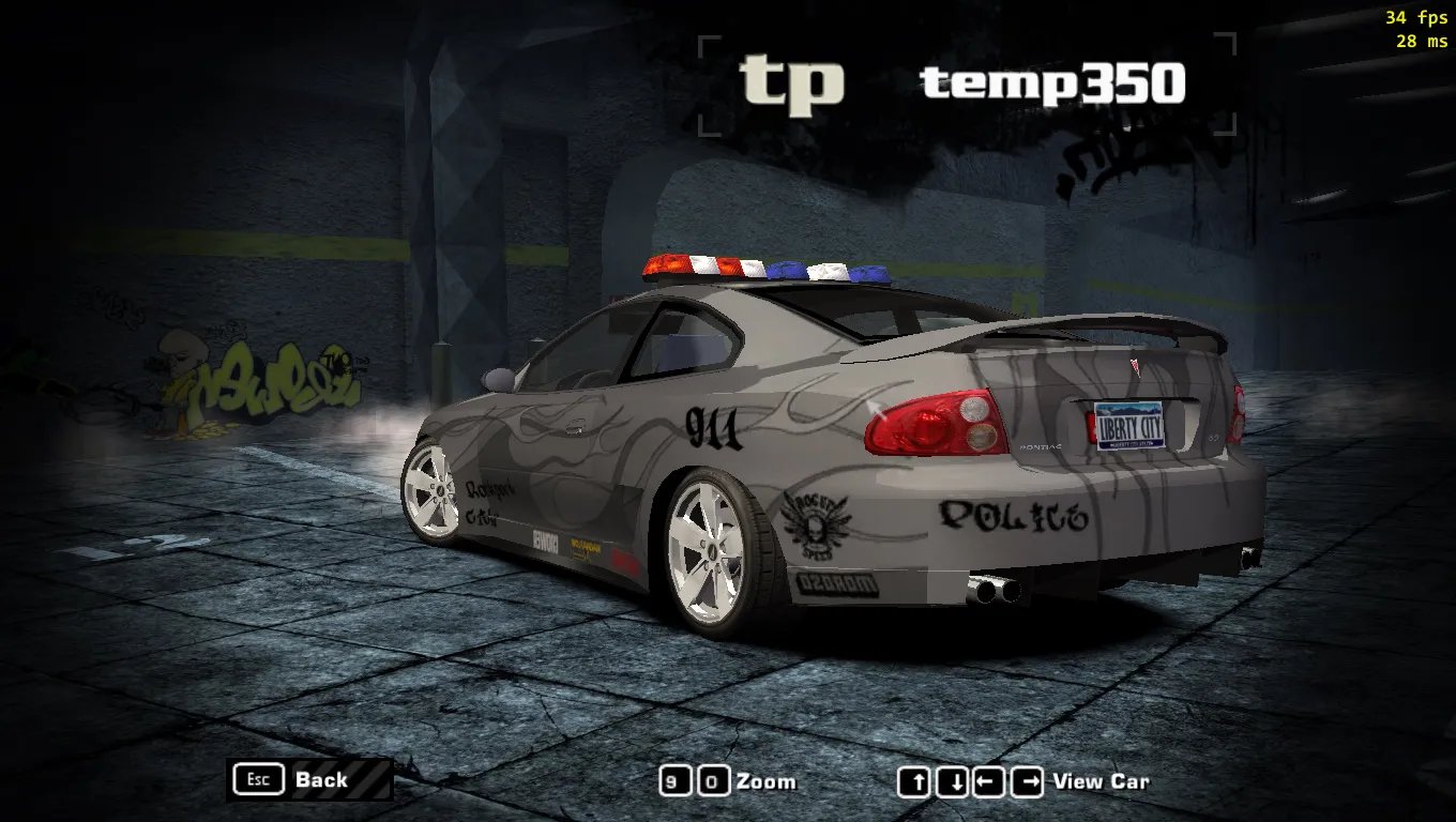 Pontiac GTO Police Level 3 Flaming Grey Livery