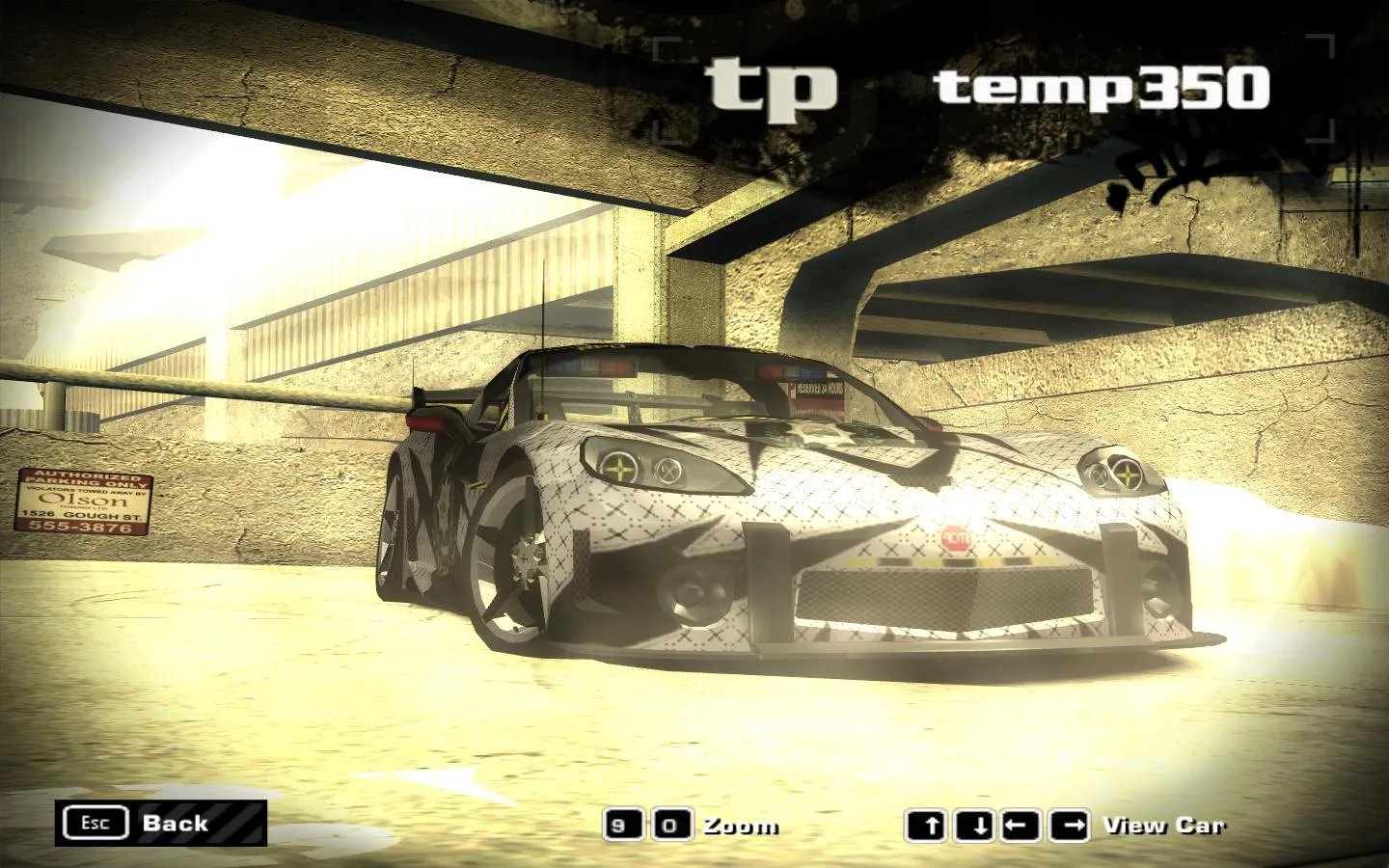 Chevrolet Cross C6R WHITE & Black Backup ver 1.1