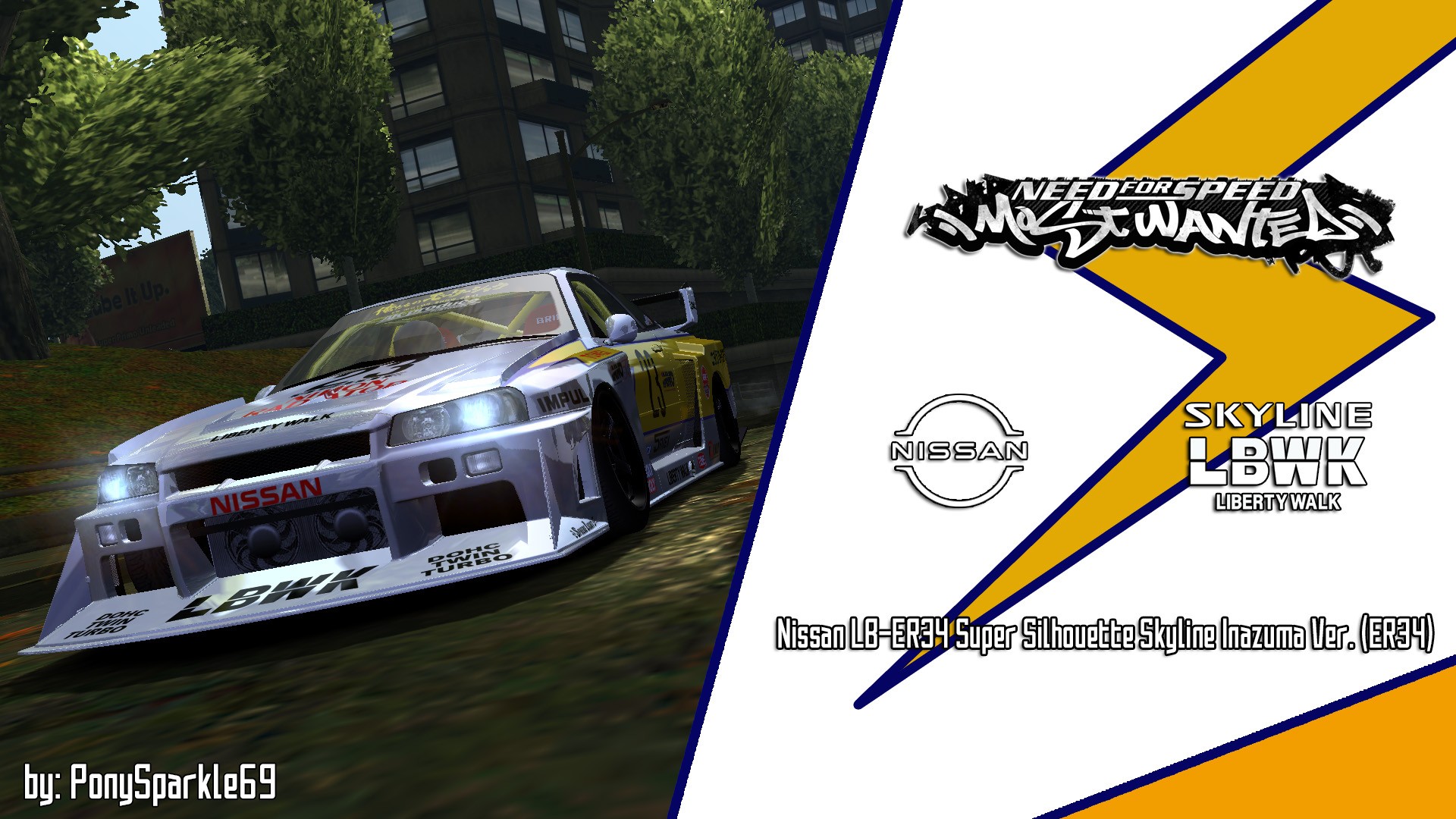 1998 Nissan LB-ER34 Super Silhouette Skyline Inazuma Ver. (ER34)