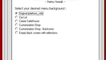 NFSMW Menu Tweaker - NFS Most Wanted