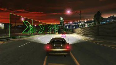 Green Neon Wall Barriers - NFS Underground 2