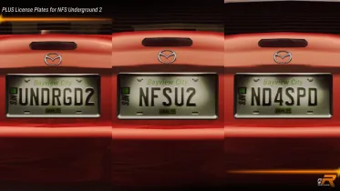 PLUS License Plates for NFS Underground 2 - NFS Underground 2