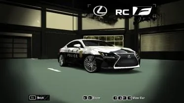 Lexus RC-F Japanese Police - NFS Most Wanted