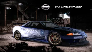 Nissan Skyline GT-R R32 (Flamming Skulls Crew Boss) - NFS Most Wanted