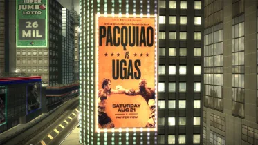 Manny Pacquiao VS Yordenis Ugas Boxing AD For NFSMW - NFS Most Wanted