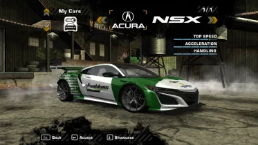 Acura NSX (2017) (NFSAddons McLaren Honda Style Livery) - NFS Most Wanted