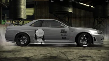 SAD-ist Vinyl for Eevee's Skyline GT-R Nismo Z-Tune (R34) - NFS Most Wanted