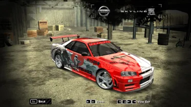 NFS(MW) Skyline R34 Custom Vinyl 512x - NFS Most Wanted