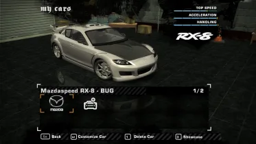 Playable and Upgradeable Mazdaspeed RX-8 Mod - NFS Most Wanted