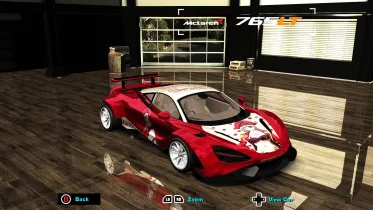 Itasha Pack for Aftrmrket's McLaren 765LT - NFS Most Wanted