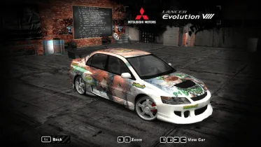 Lancer Evo VIII Umamusume pack - NFS Most Wanted
