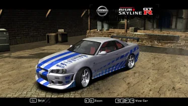 FnF Skyline GT-R34 - NFS Most Wanted