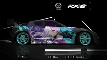Mazda RX8 - Mejiro McQueen Uma Musume - NFS Most Wanted