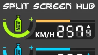 NFS MW-CB SPLIT SCREEN HUD - NFS Most Wanted