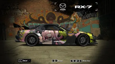 Mazda RX7 Ext. Cuztomization Nicole Demara - Zenless Zone Zero - NFS Most Wanted