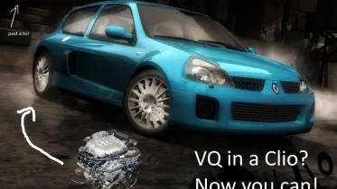 VQ35 swap for Clio V6 - NFS Most Wanted