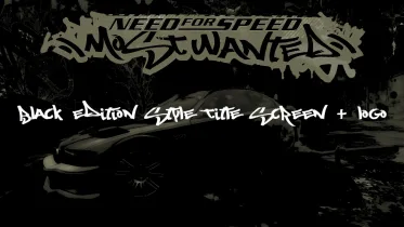 Black Edition Style Title screen and Logo - NFS Most Wanted