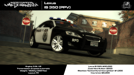 Lexus IS 350 (PPV) (Addon)