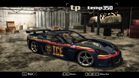U.S. Immigration and Customs Enforcement (ICE) Vehicle for Cross