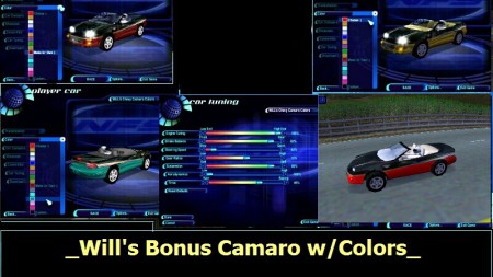 Will's Bonus Camaro w/Colors