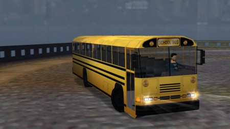 Blue Bird All American School Bus [Traffic]